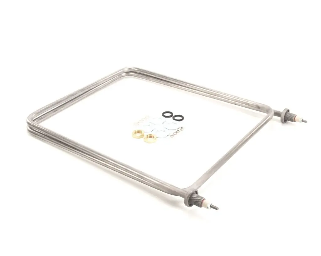 a square metal frame with metal rings and a couple of metal rings