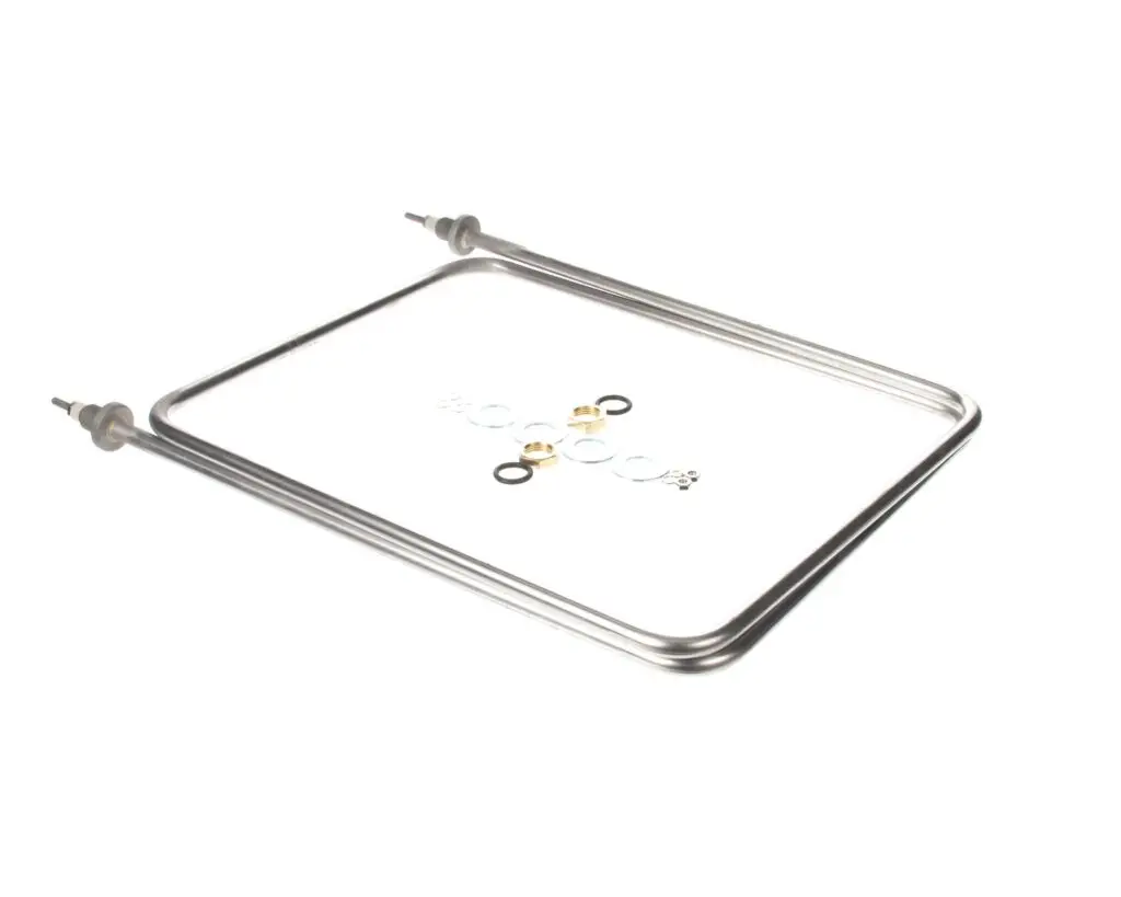 a metal frame with rings on it