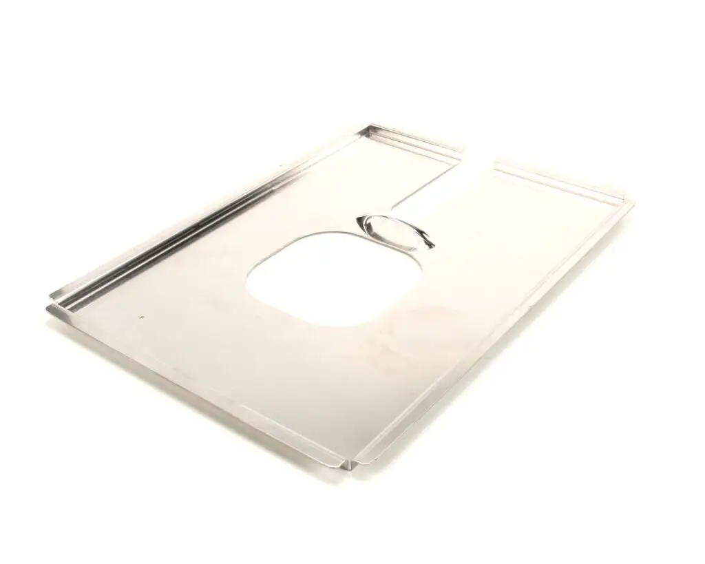 a metal plate with a hole