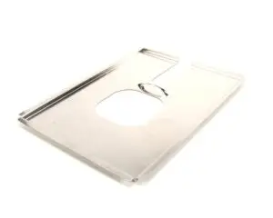 a metal plate with a hole