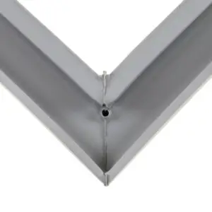 a close up of a corner