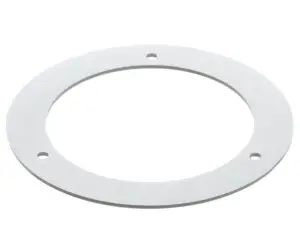 a white circle with holes
