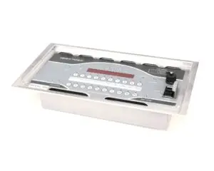 a silver rectangular device with buttons and switches