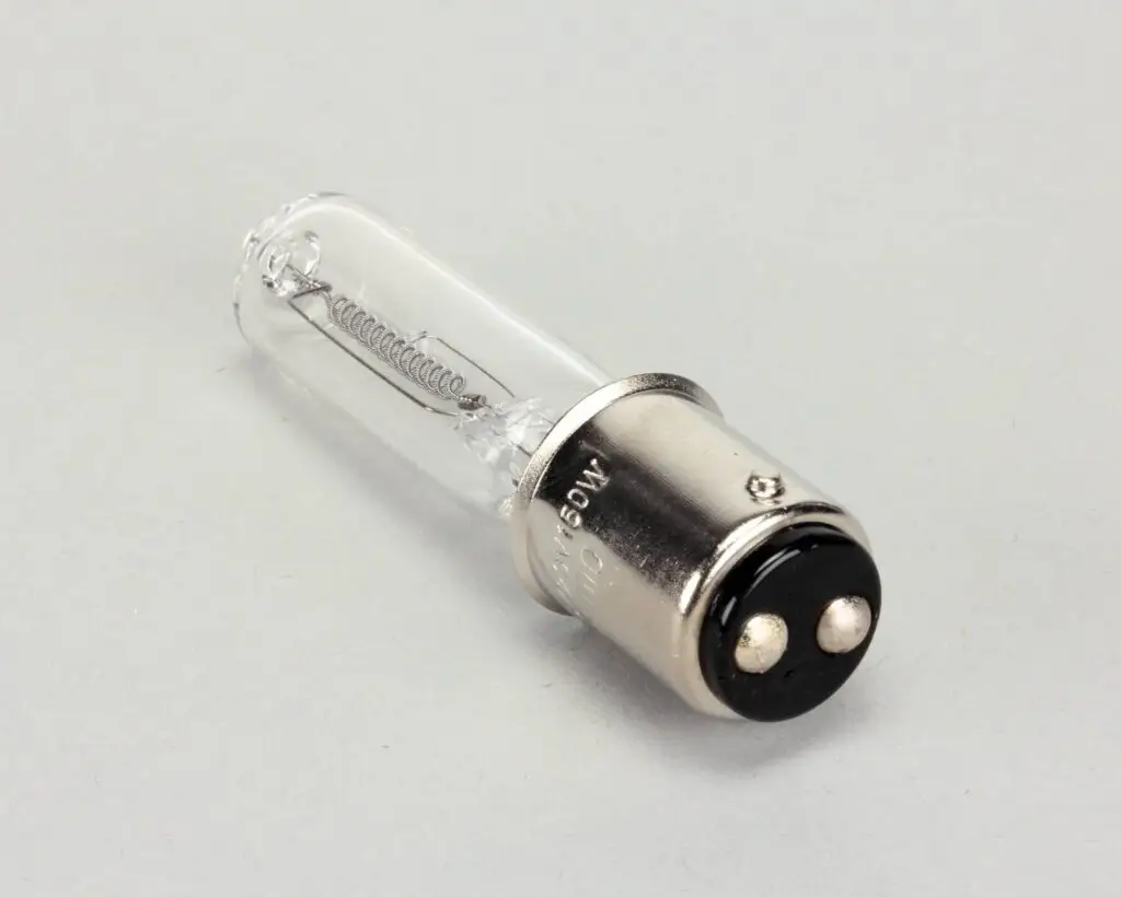 a close up of a light bulb