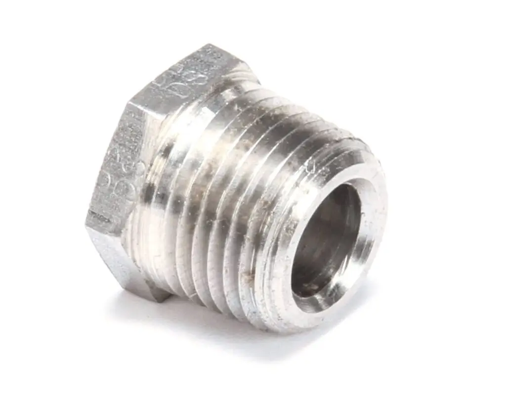 a close up of a metal nut