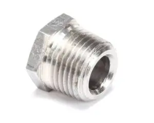 a close up of a metal nut
