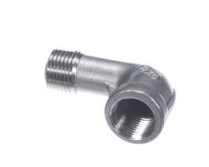 a silver pipe with a thread