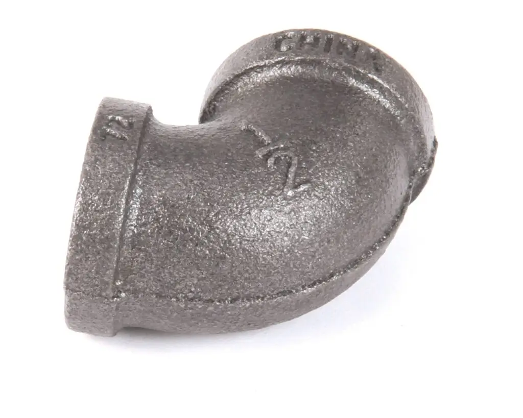 a grey metal pipe on a white background