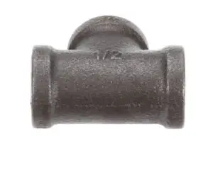 a black pipe with a white background