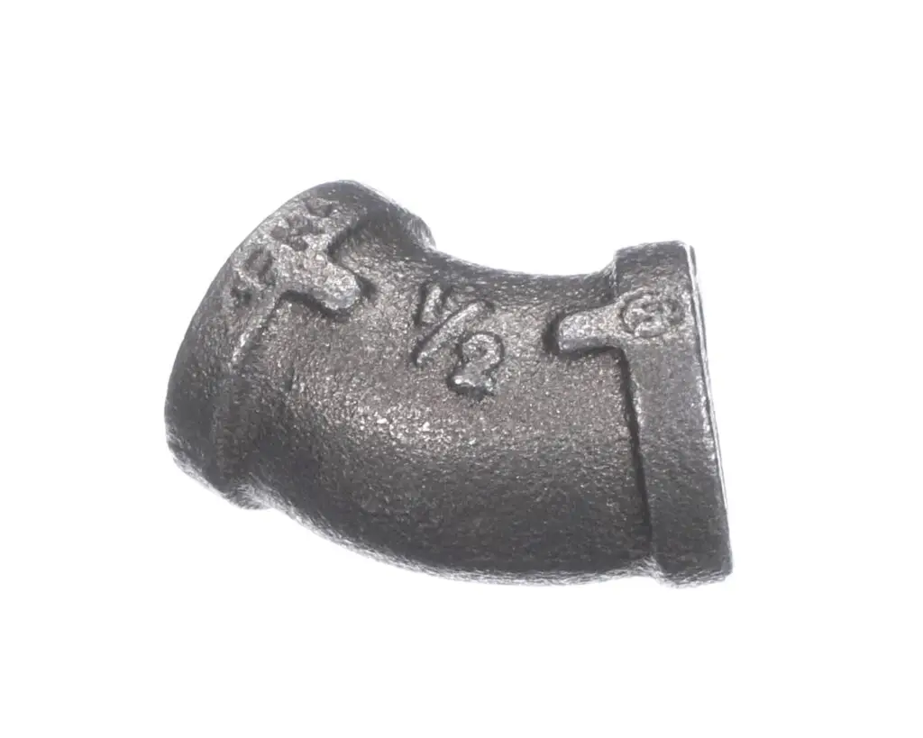 a black pipe with a cross on it