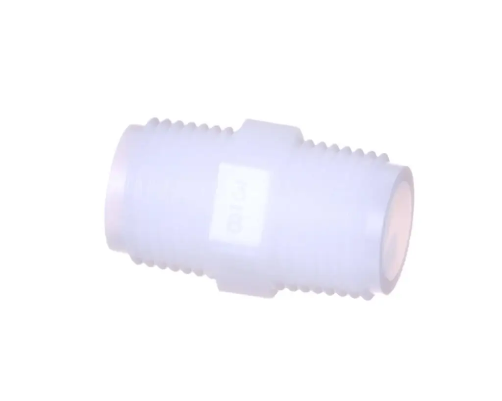 a white plastic pipe fitting