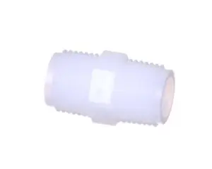 a white plastic pipe fitting