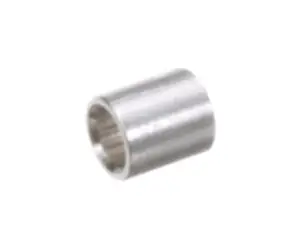 a silver metal cylinder with a hole