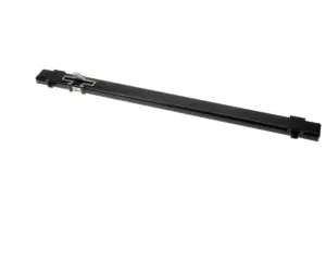 a black metal rod with a black square object