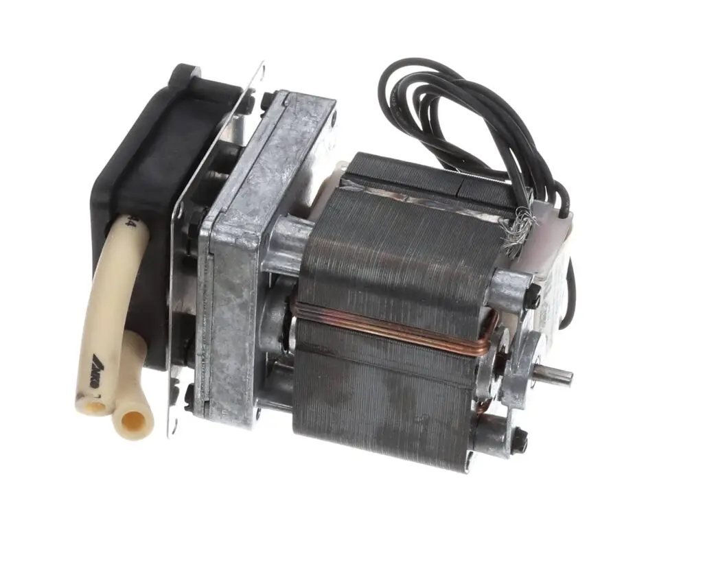 a metal device with wires