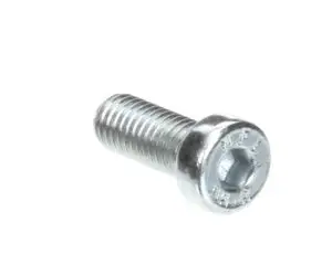 a close up of a screw