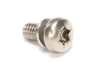 a close up of a screw