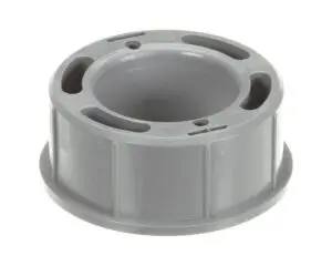 a grey plastic object with holes