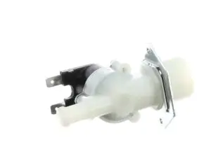 a white and black plastic valve