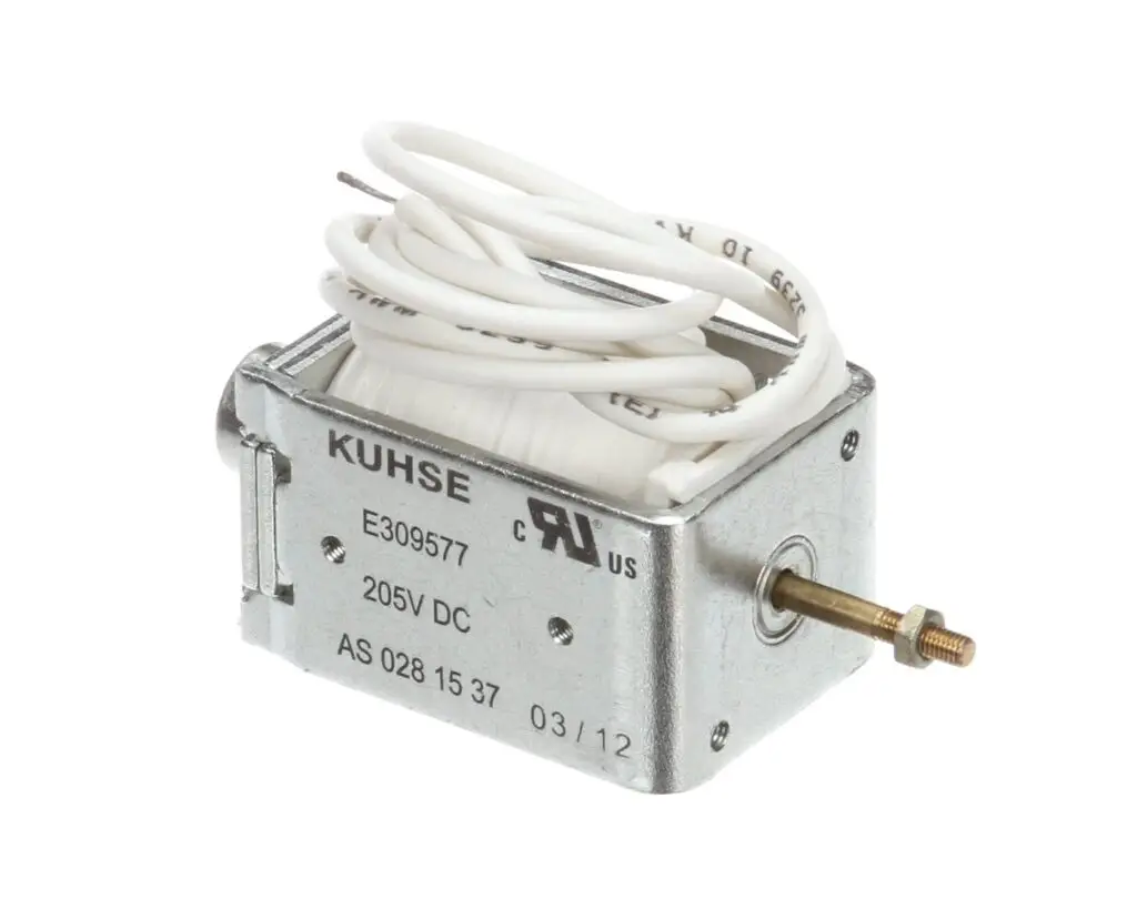 a small metal box with a white wire