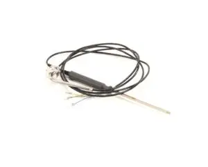a black and silver cable