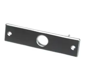 a black rectangular object with a hole in it