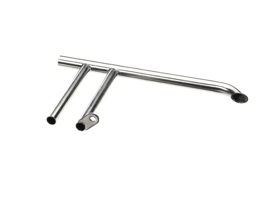 a metal pipe with holes