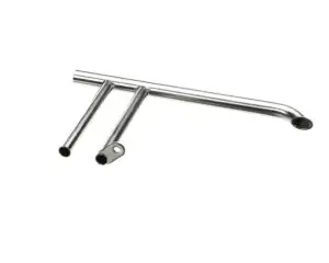 a metal pipe with holes