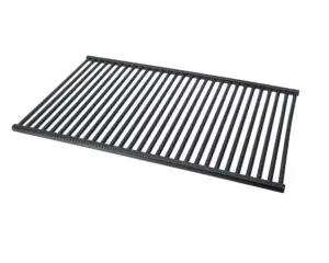 a black metal grate