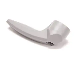 a grey pipe with a white cover