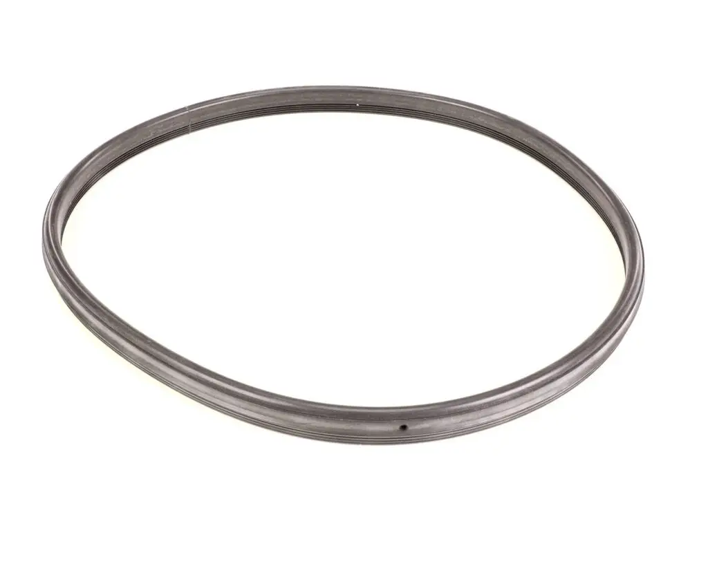 a black circular object with a hole