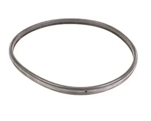 a black circular object with a hole