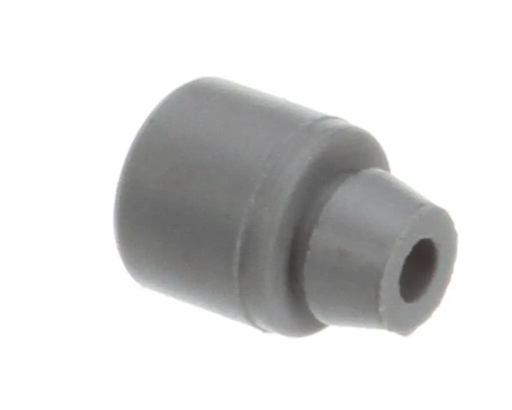 a grey plastic object with a hole