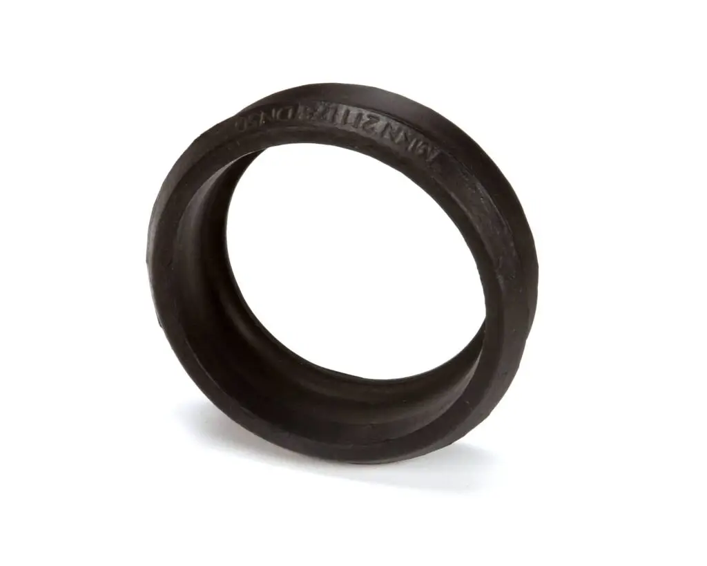 a black ring with a white background