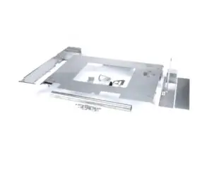 a metal frame with screws and screws