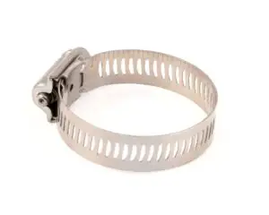 a metal clamp with holes
