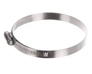 a metal band with a screw on it