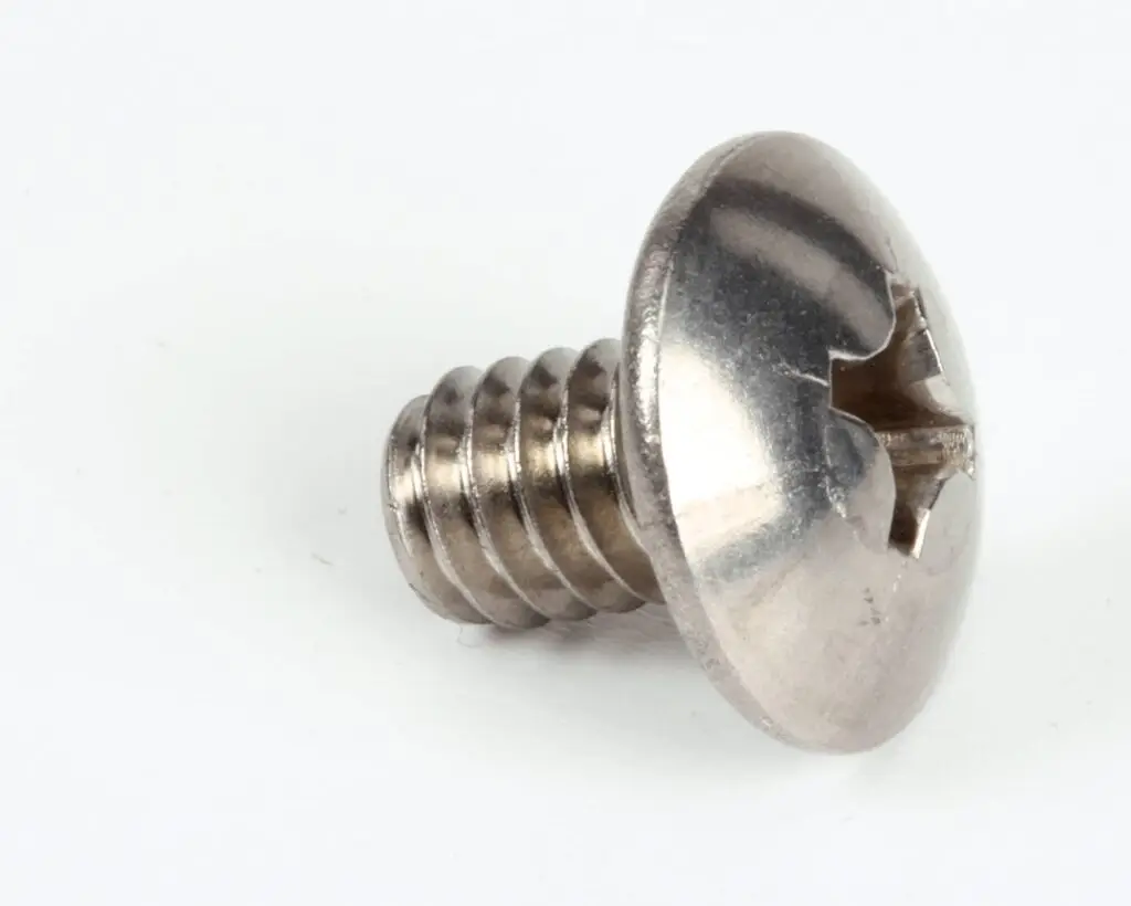 a close up of a screw