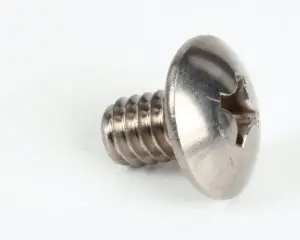 a close up of a screw