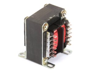a black and silver electrical device