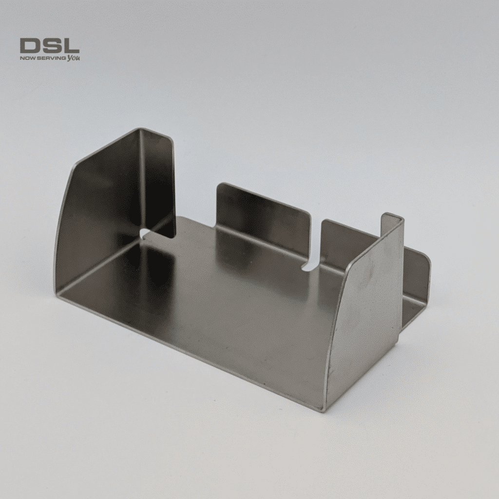 A metal component that resemble a mounting box