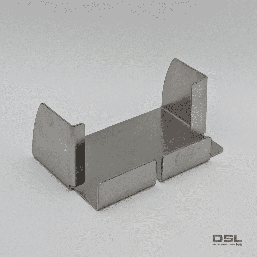 A metal component that resemble a mounting box