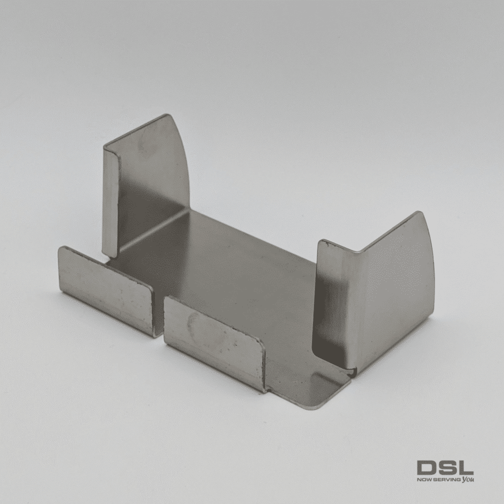 A metal component that resemble a mounting box