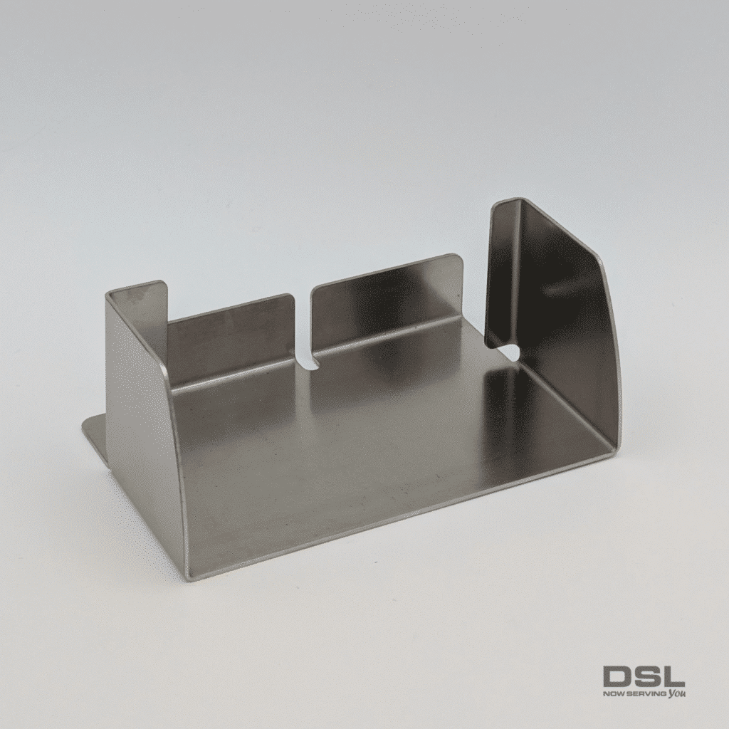 A metal component that resemble a mounting box