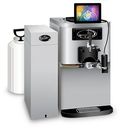 Slush machine vs ice cream machine,